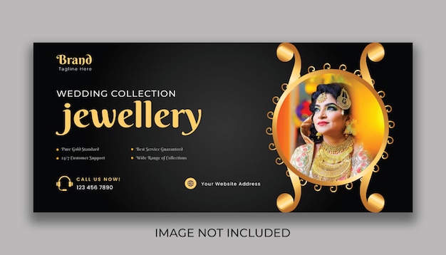 Jewelry Facebook Cover Template Design