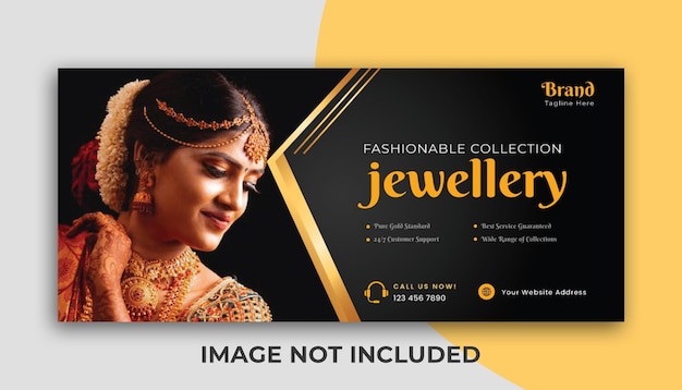 Jewelry Facebook Cover Template Design