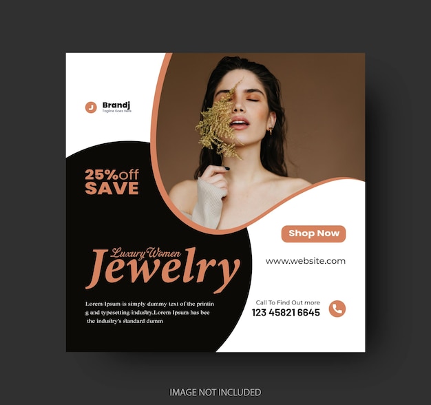 jewelry social media post banner