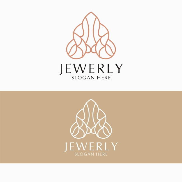 Jewerly logo design icon template