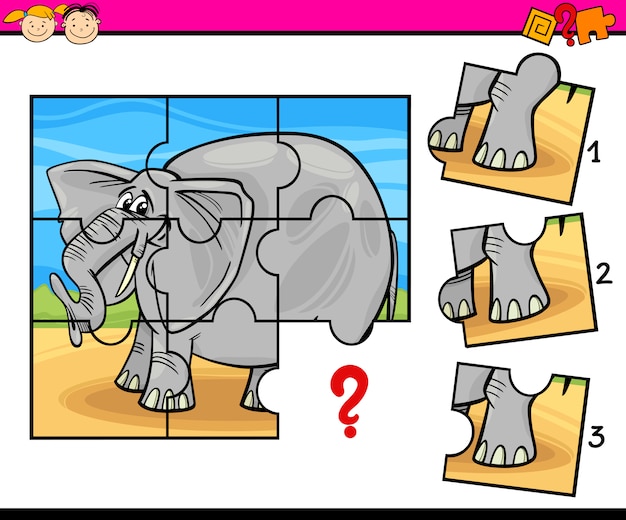 jigsaw preschool cartoon game