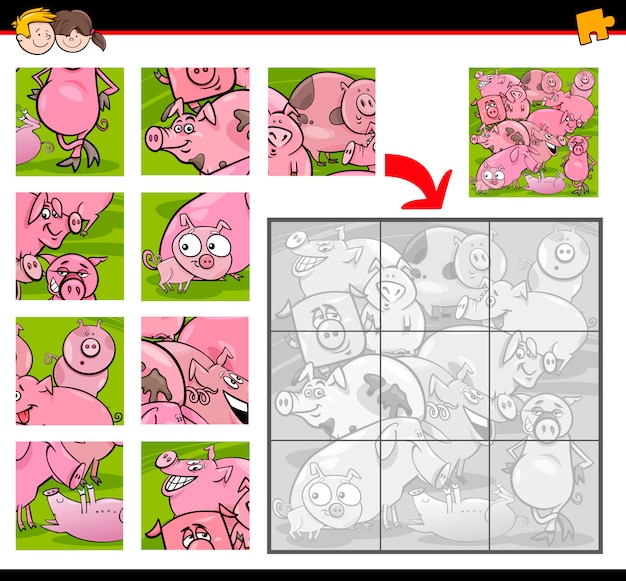 jigsaw puzzle cartoon