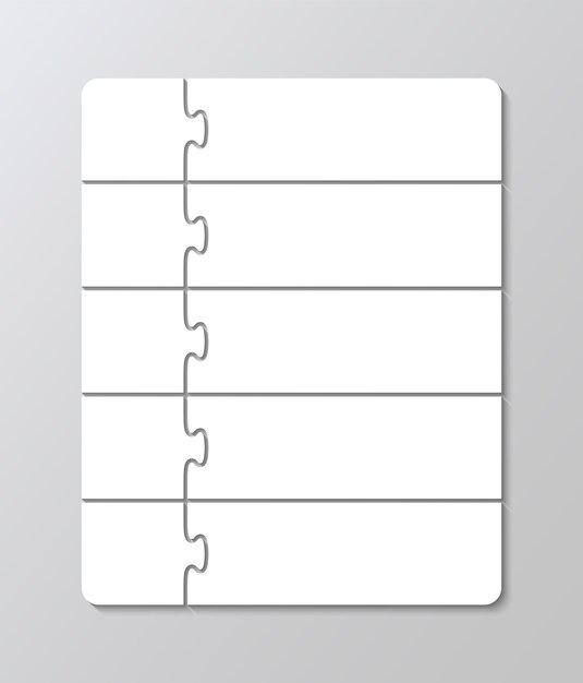 Jigsaw puzzle info graphic with 10 pieces steps parts of process diagram Puzzle grid