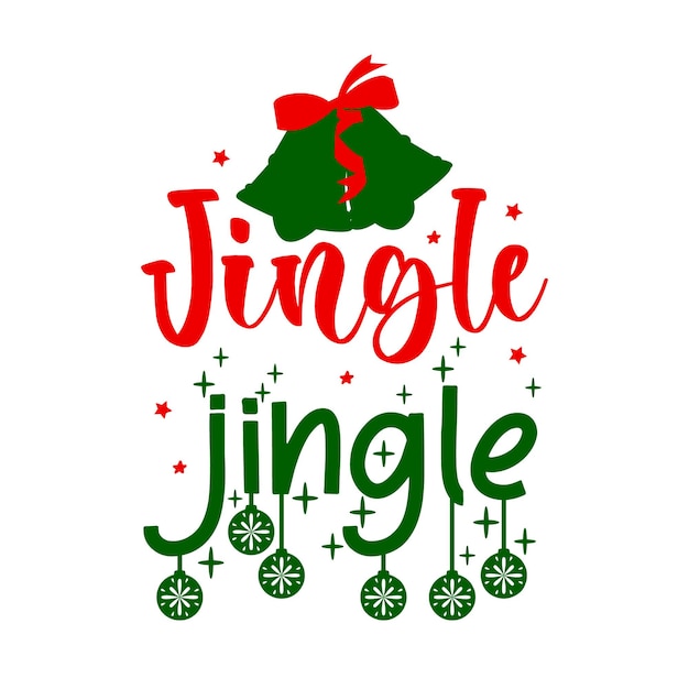 Jingle jingle Unique typography element Premium Vector Design