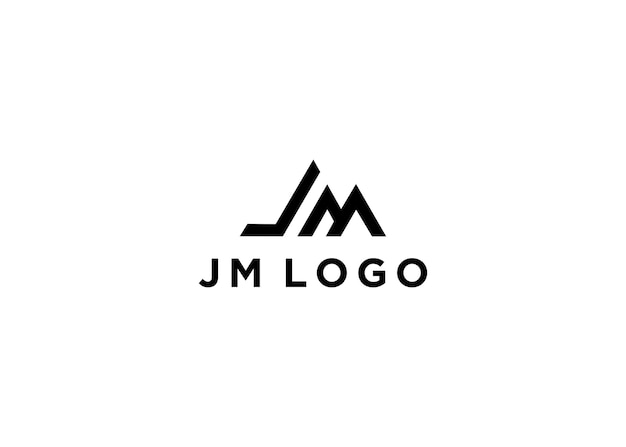 jm logo design vector illustration