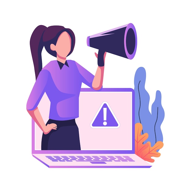 Job alert flat style illustration design