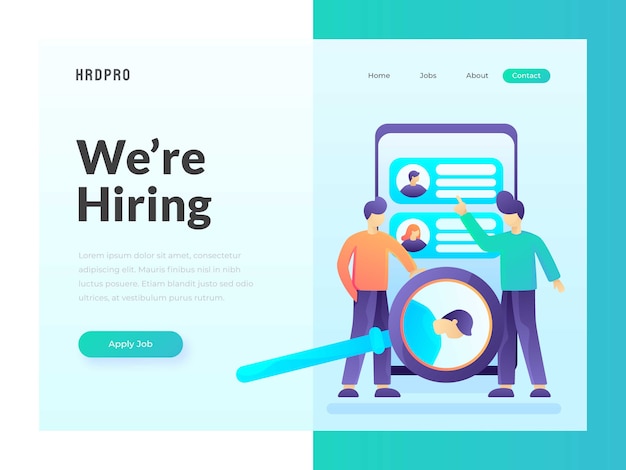 job search Web Template