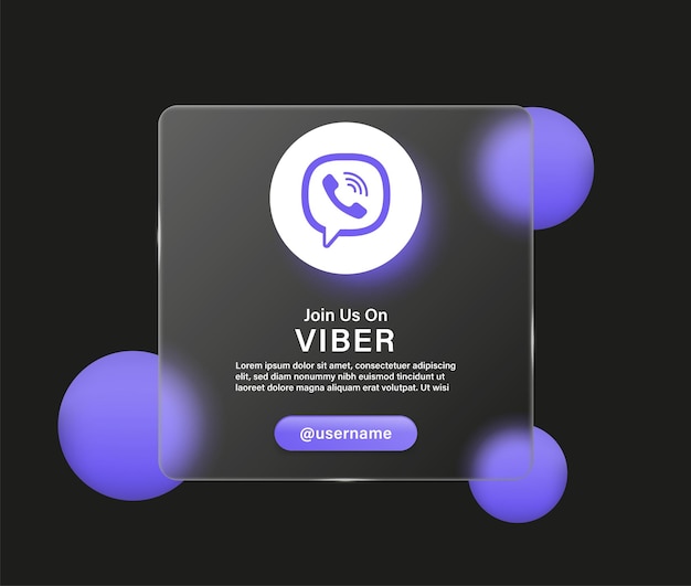 join us on viber chat logo icon in glassmorphism transparent background social media icons logos