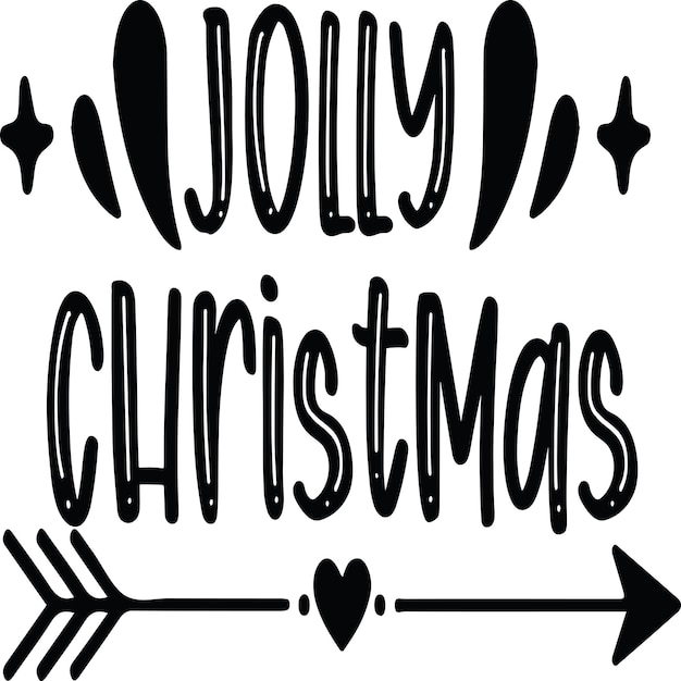 Vector jolly christmas svg