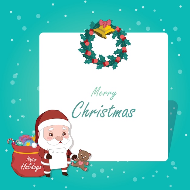 Jolly old Santa Christmas greeting