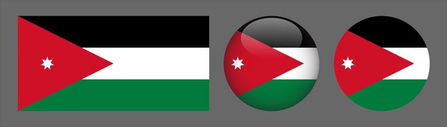 Jordan Flag Set Collection Vector