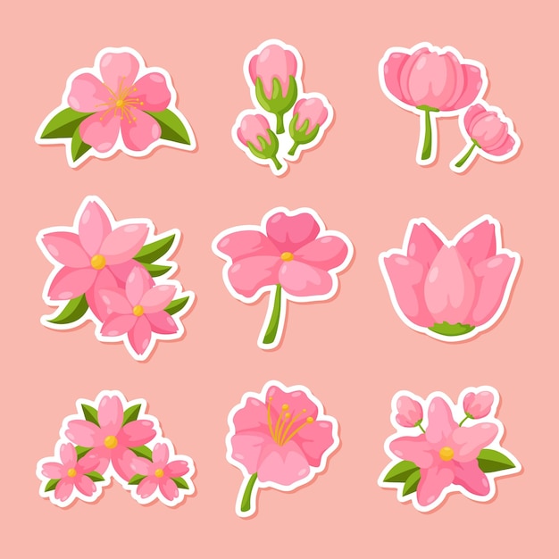 Journal Templates Peach Blossom Sticker