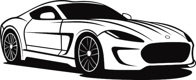 A Journey Through Automotive Heritage Vector Art of a Timeless Black Icon Luxury Redefined in Vector