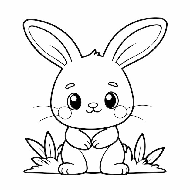 Joyful Bunny for toddlers coloring book