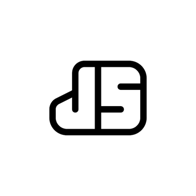 Js, sj logo concept