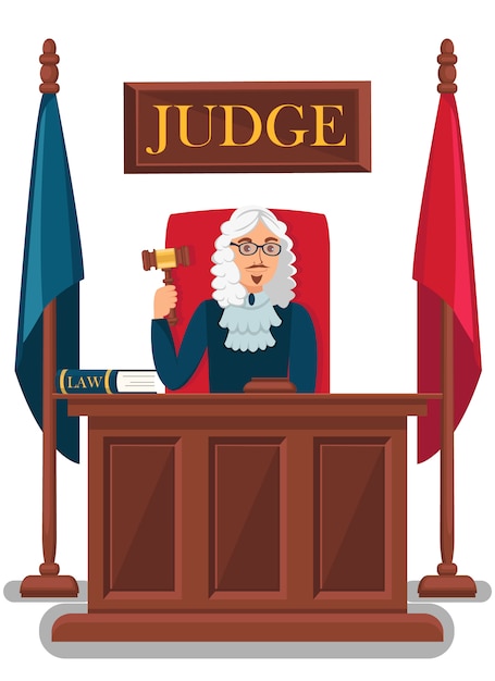 Judge Holding Wooden Gavel