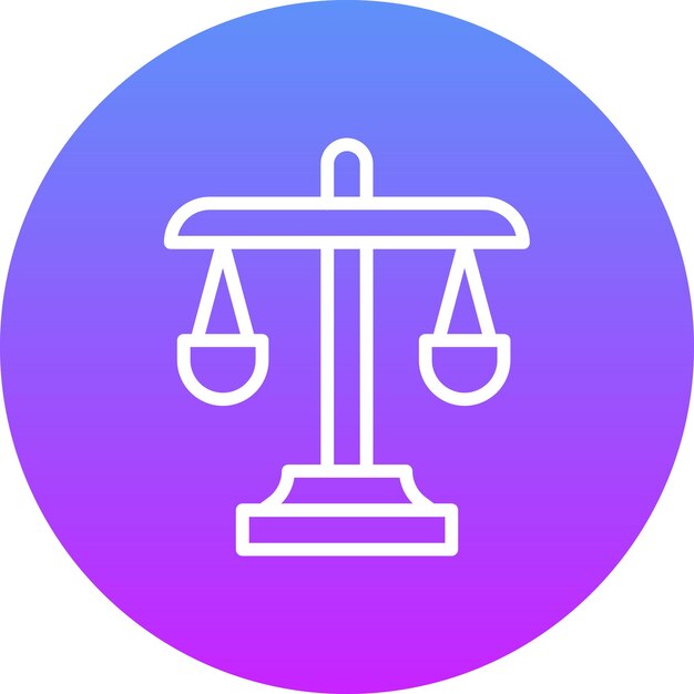 Judgement vector icon illustration of Crime and Law iconset