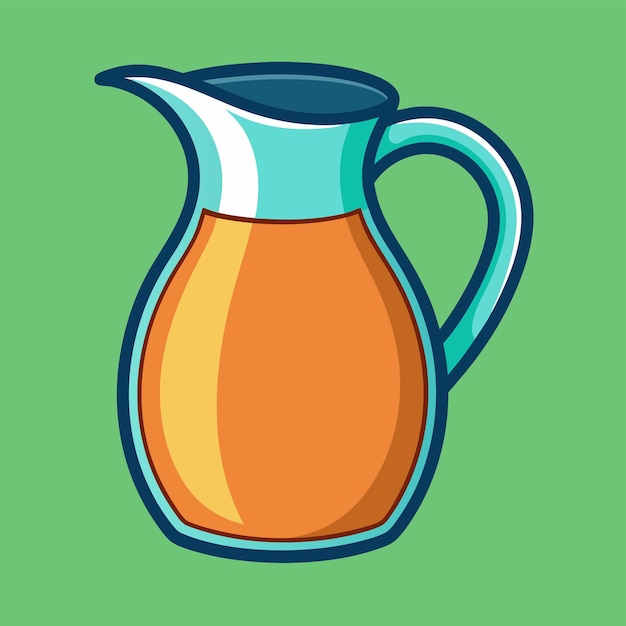 Vector jug clipart cartoon style vector illustration