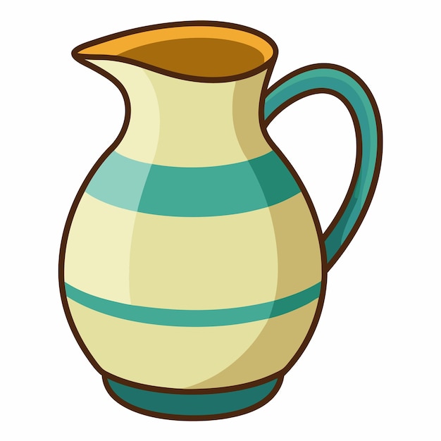 Jug clipart cartoon style vector illustration