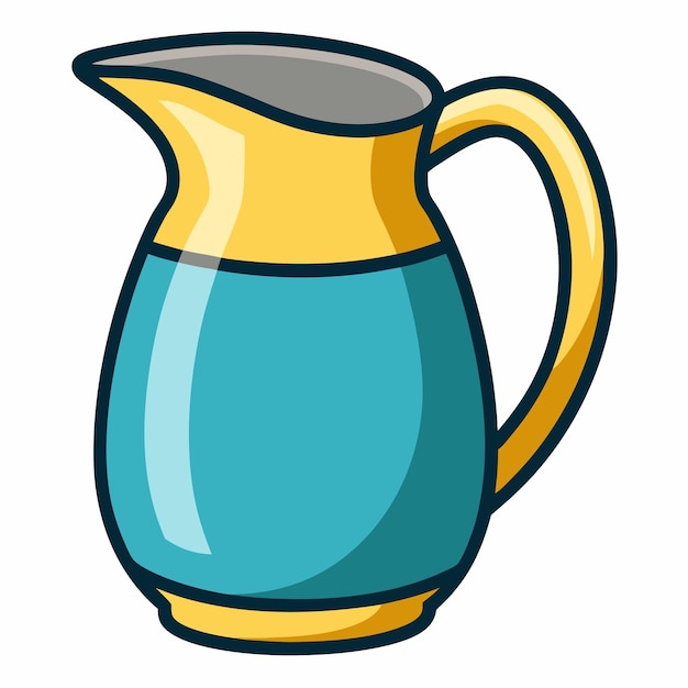 Jug clipart cartoon style vector illustration