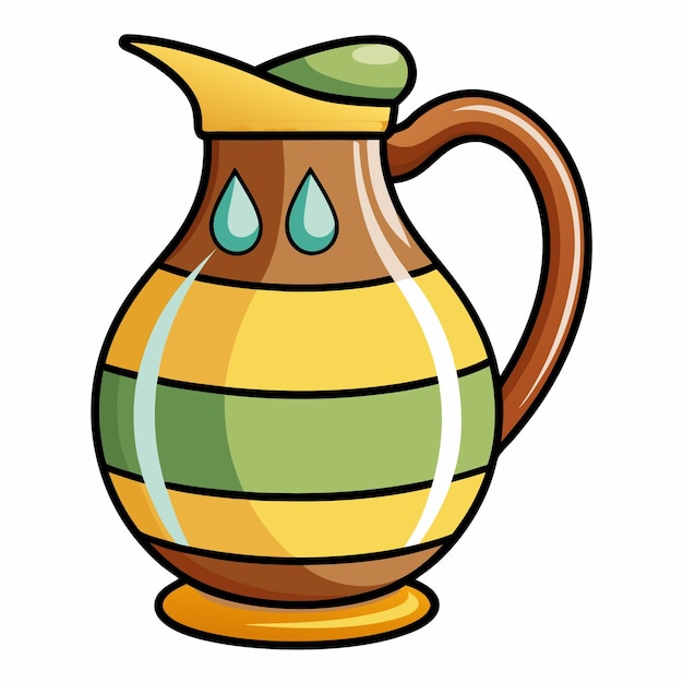 Vector jug clipart vector