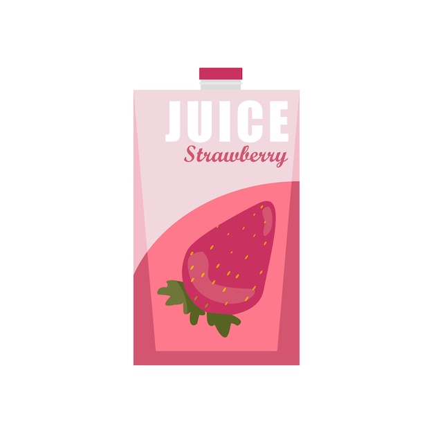 Juice box vector illustration Fresh natural fruit drink Vitamin healthy cardboard