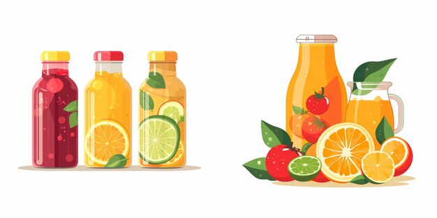 juice drink fruit fresh vector juicy isolated food illustration sweet beverage healthy l