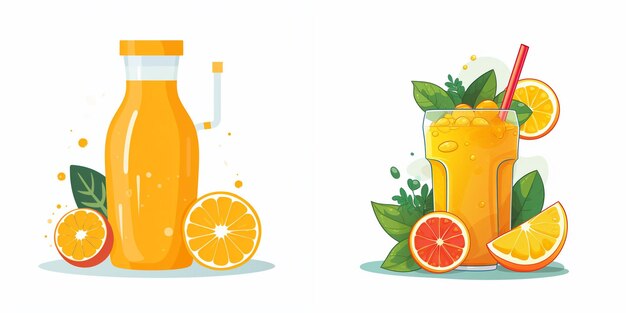 Vector juice drink fruit vector fresh food isolated illustration sweet juicy beverage liquid vi