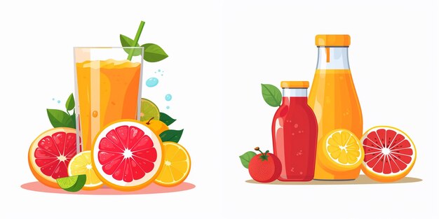 Vector juice drink vector fruit fresh isolated juicy beverage illustration sweet food liquid he