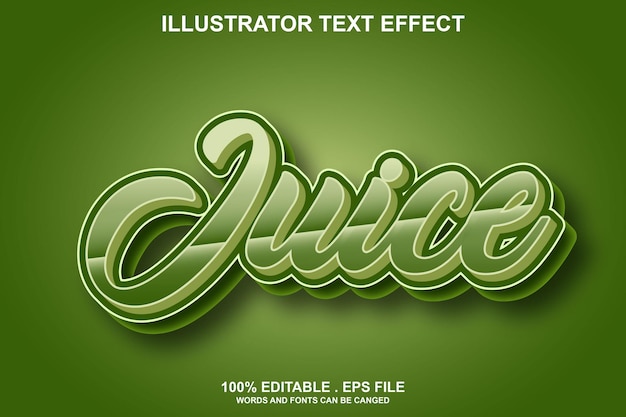 juice text effect editable