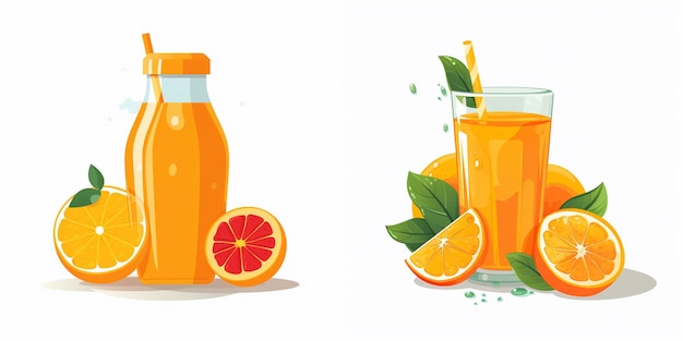 juice vector drink fruit fresh illustration food isolated juicy sweet beverage healthy l