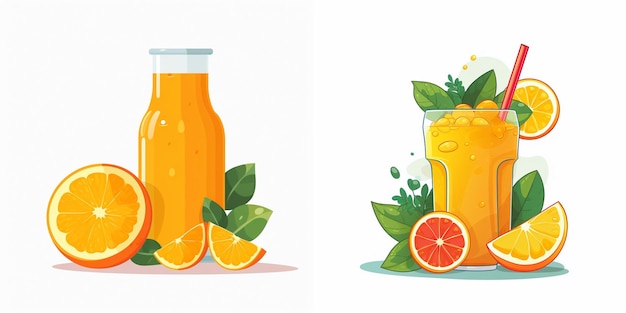 Vector juice vector drink fruit fresh illustration food isolated juicy sweet beverage healthy l