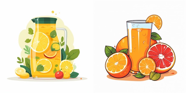 Vector juice vector fruit drink fresh juicy isolated illustration food beverage sweet liquid vi