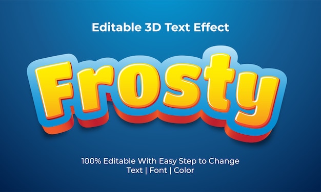 Juicy Editable Text Effect with 3D Style