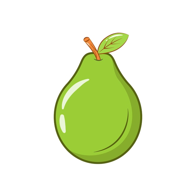 Juicy Guava Fruit Vector Illustration Cartoon Icon