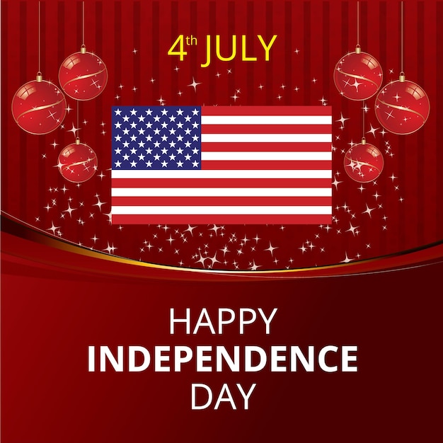 July 4th Happy Independent Day