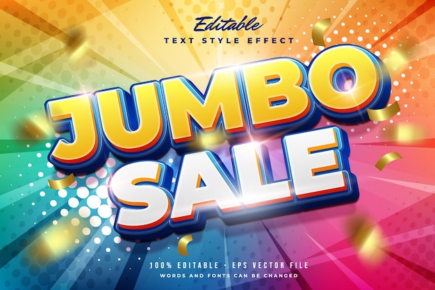 Jumbo sale text effect