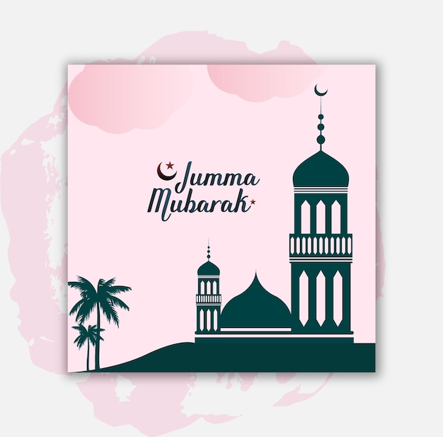 Jumma mubarak vector design