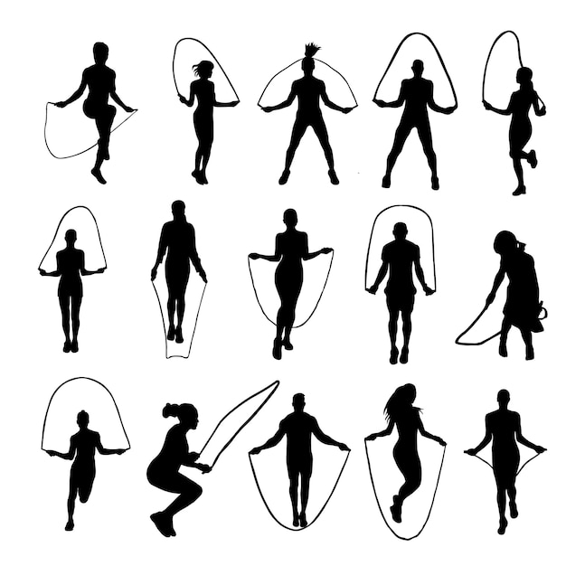 Jumping rope Jumping Rope Vector Illustration EPS Design for Fitness and Fun