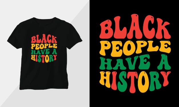 Juneteenth Black History in Africans theme color with groovy style design for tshirt