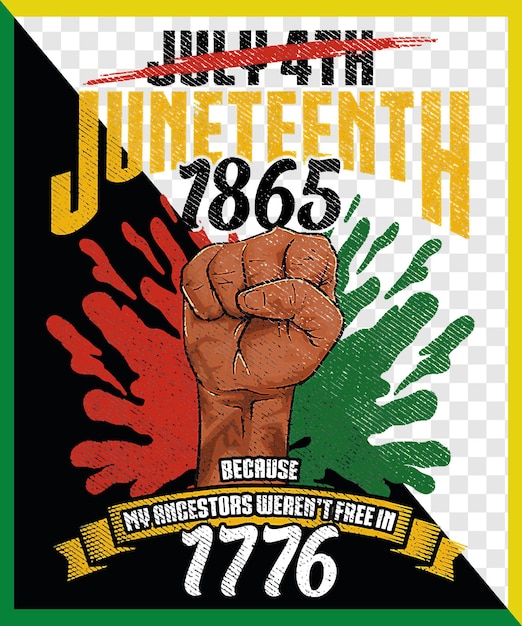 Juneteenth Black Lives Matter Celebrating 1865