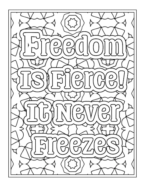 Juneteenth Day Quotes Coloring Pages for Kdp Coloring Pages