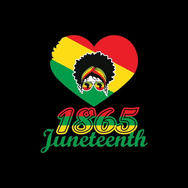 Juneteenth freedom day African American typography tshirt design