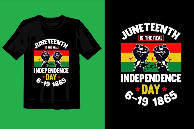 Juneteenth Independence Day T-shirt Design vector,