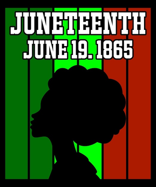 Vector juneteenth june 19th 1865