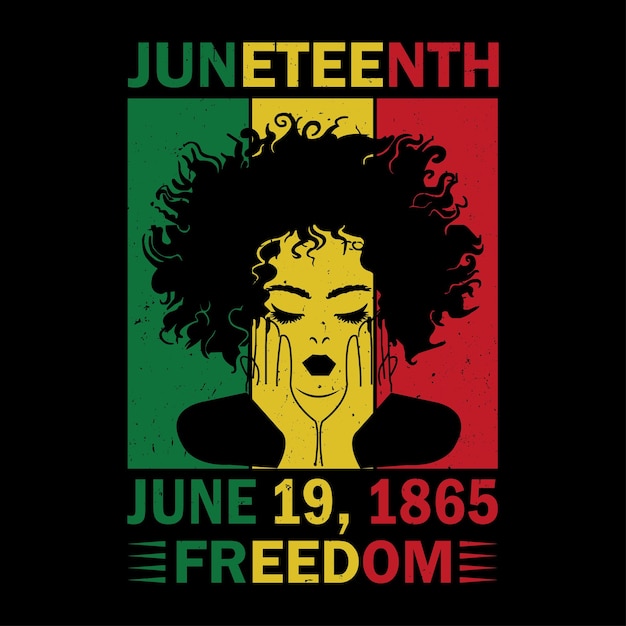 Vector juneteenth t shirt design juneteenth vector juneteenth vintage t shirt design