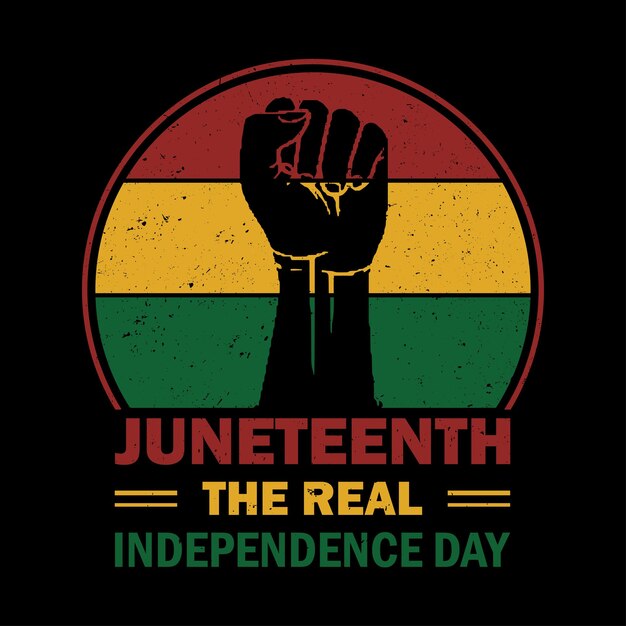 Vector juneteenth t shirt design juneteenth vector juneteenth vintage t shirt design