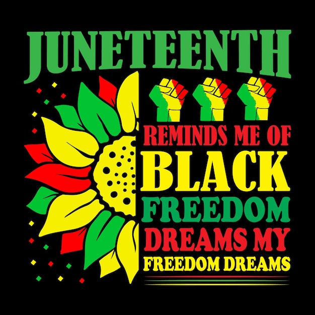 Juneteenth t shirt design