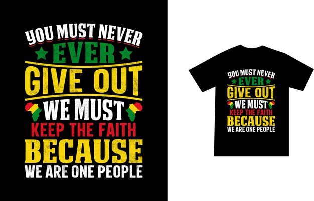 Juneteenth Tshirt design Black history month And 19th June freedom day