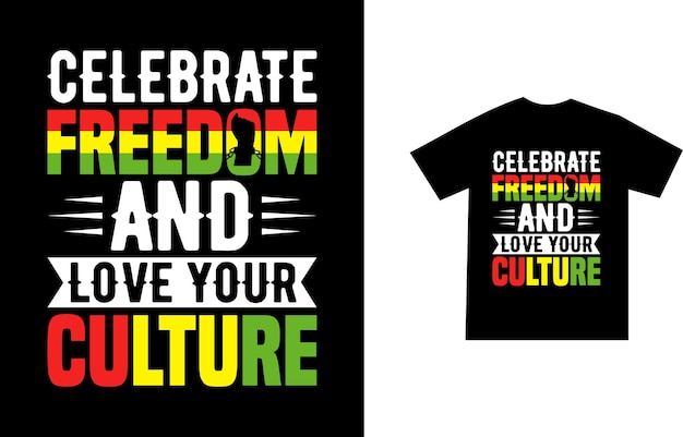 Juneteenth Tshirt design Black history month And 19th June freedom day